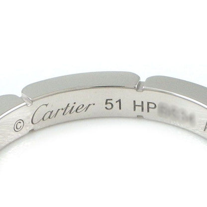 Cartier Ring Maillon Panthere Wedding Band Diamond Total 18K White Gold — view 3
