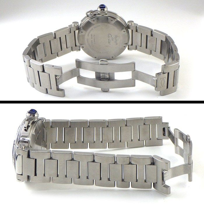Cartier Watch Pasha Seatimer White Dial Date Luminous Hands SS Automatic — view 3
