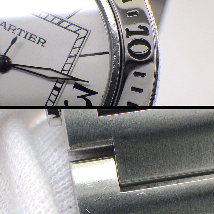 Cartier Watch Pasha Seatimer White Dial Date Luminous Hands SS Automatic — view 7