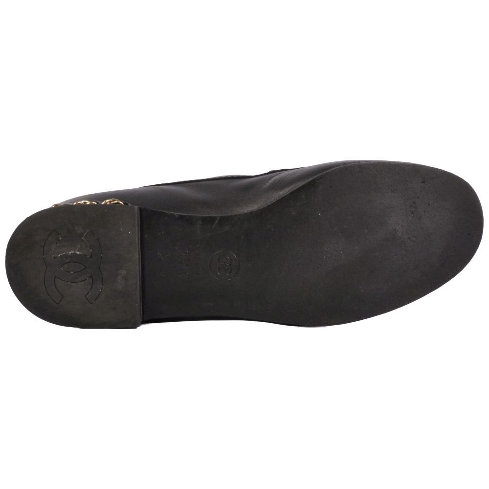 Chanel Loafers Moccasins CC Logo Chain — view 8
