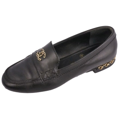Chanel Loafers Moccasins CC Logo Chain