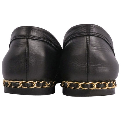 Chanel Loafers Moccasins CC Logo Chain — view 5