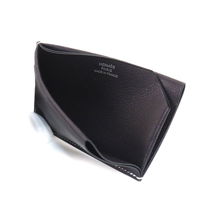 Hermes Sellier Card Case Business Holder Bague Rain Blue Indigo Sellier — view 6