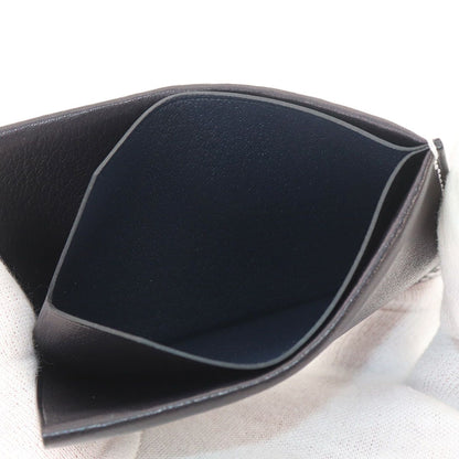 Hermes Sellier Card Case Business Holder Bague Rain Blue Indigo Sellier — view 7
