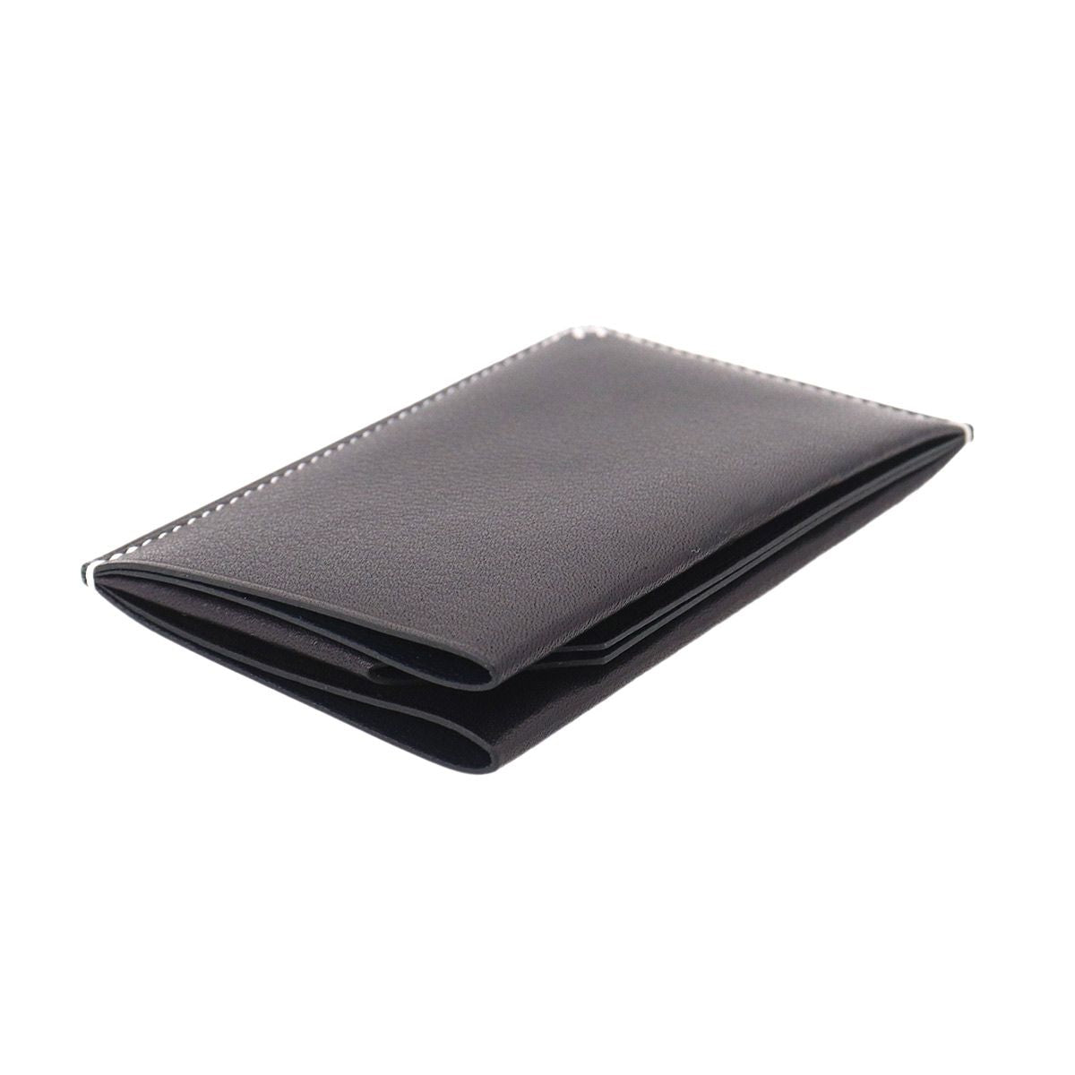 Hermes Sellier Card Case Business Holder Bague Rain Blue Indigo Sellier — view 5