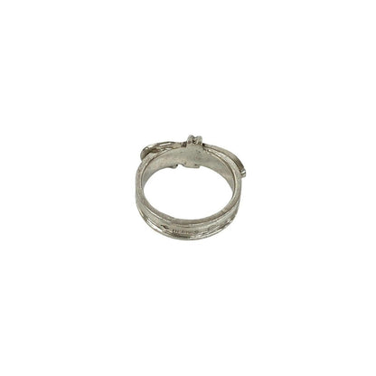 Hermes Vintage Ceinture Ring 925 Sterling Silver — view 6