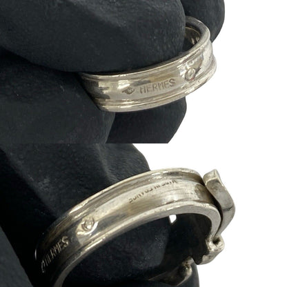 Hermes Vintage Ceinture Ring 925 Sterling Silver — view 3