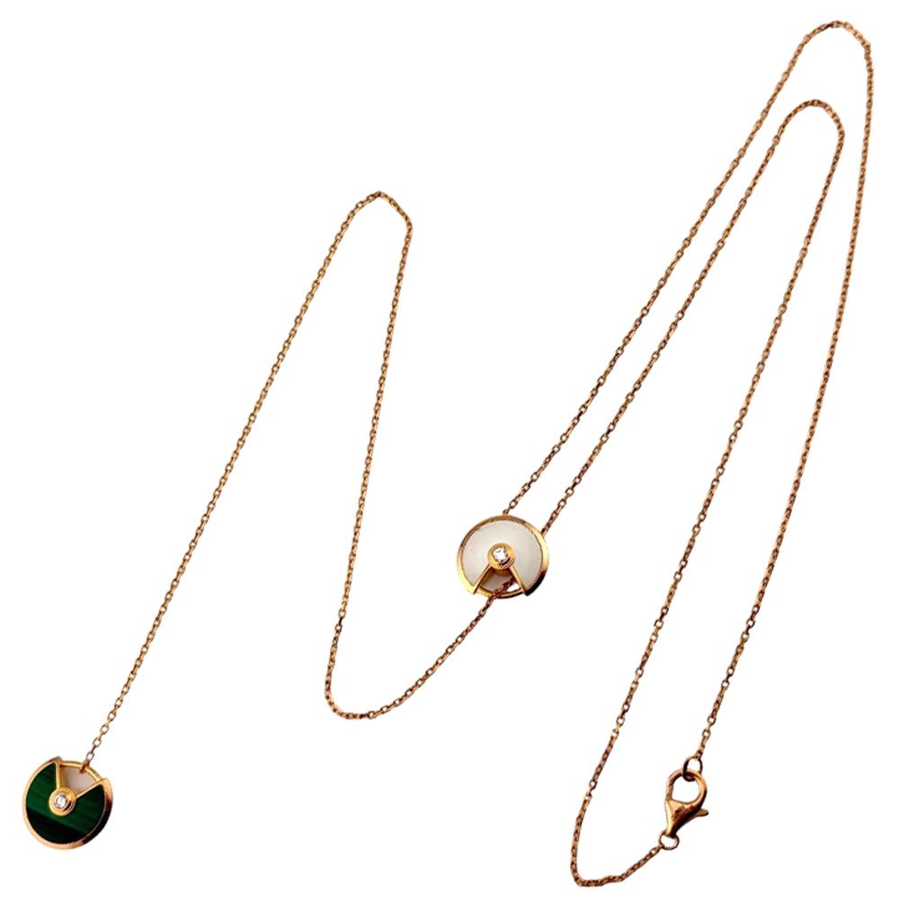 Cartier Amulet Necklace 18K Gold Mother of Pearl — view 8