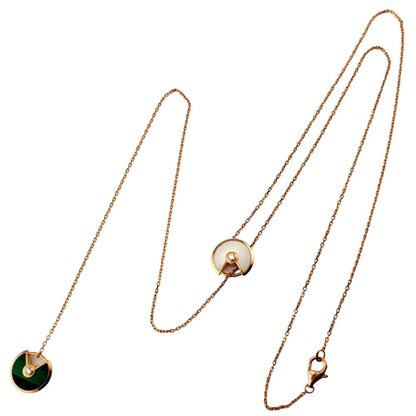 Cartier Amulet Necklace 18K Gold Mother of Pearl — view 8