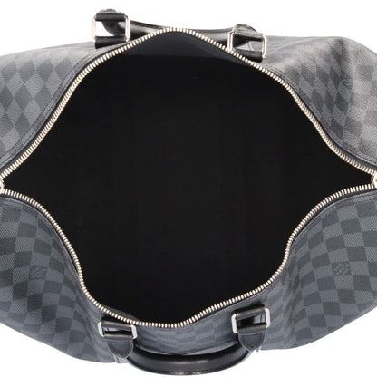 Louis Vuitton Keepall Bandouliere 45 Damier Graphite Boston Bag Canvas Black — view 7