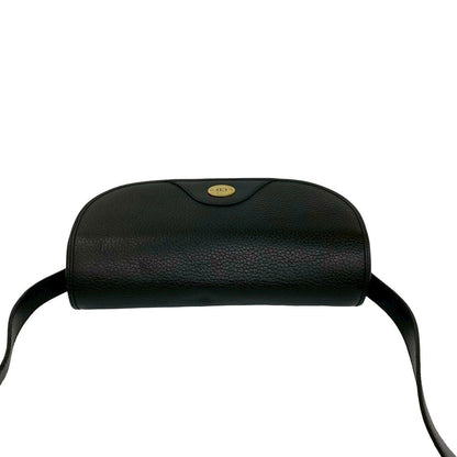 Dior Vintage CD Logo Leather Mini Shoulder Bag Crossbody Black — view 4