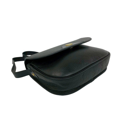 Dior Vintage CD Logo Leather Mini Shoulder Bag Crossbody Black — view 7