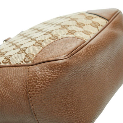 Gucci GG Canvas 2-Way Shoulder Bag Brown Beige Leather — view 7