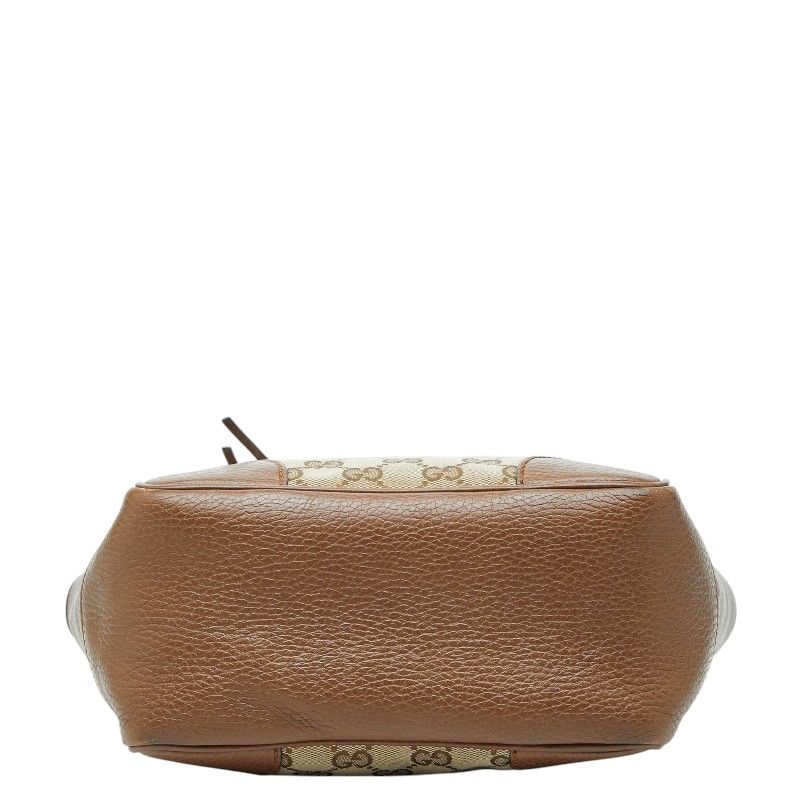Gucci GG Canvas 2-Way Shoulder Bag Brown Beige Leather — view 3