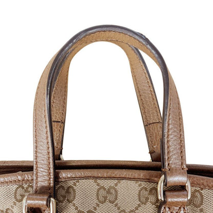 Gucci GG Canvas 2-Way Shoulder Bag Brown Beige Leather — view 8
