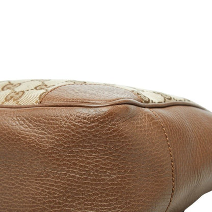Gucci GG Canvas 2-Way Shoulder Bag Brown Beige Leather — view 6