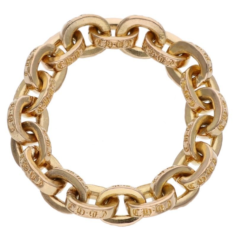 Chrome Hearts 22K Paper Chain Ring Gold