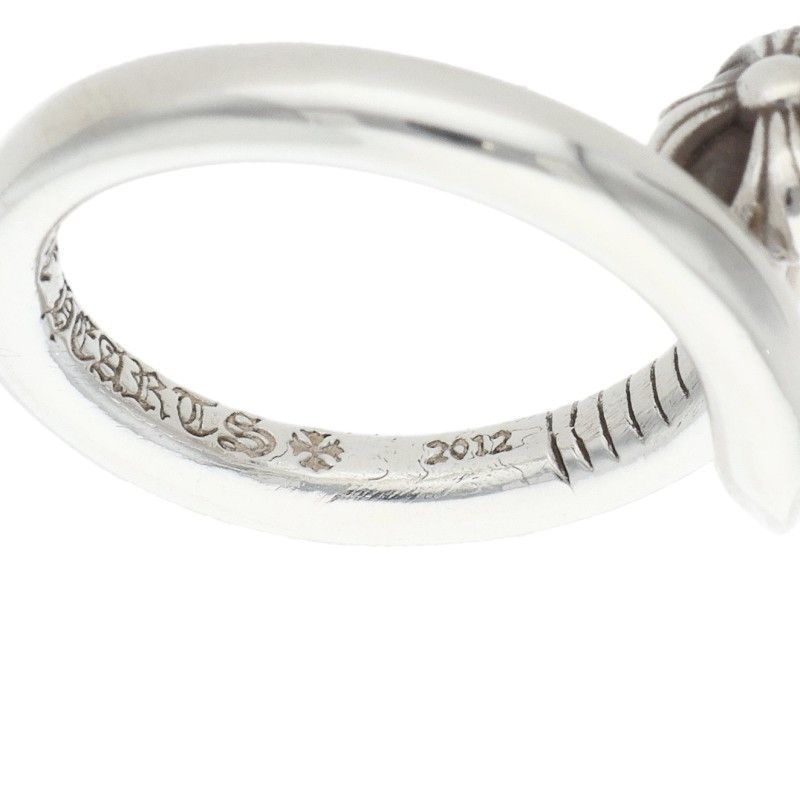 Chrome Hearts Nail Crsball Cross Ball Silver Ring — view 4