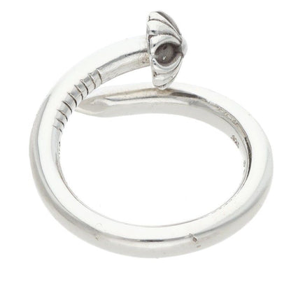 Chrome Hearts Nail Crsball Cross Ball Silver Ring — view 2