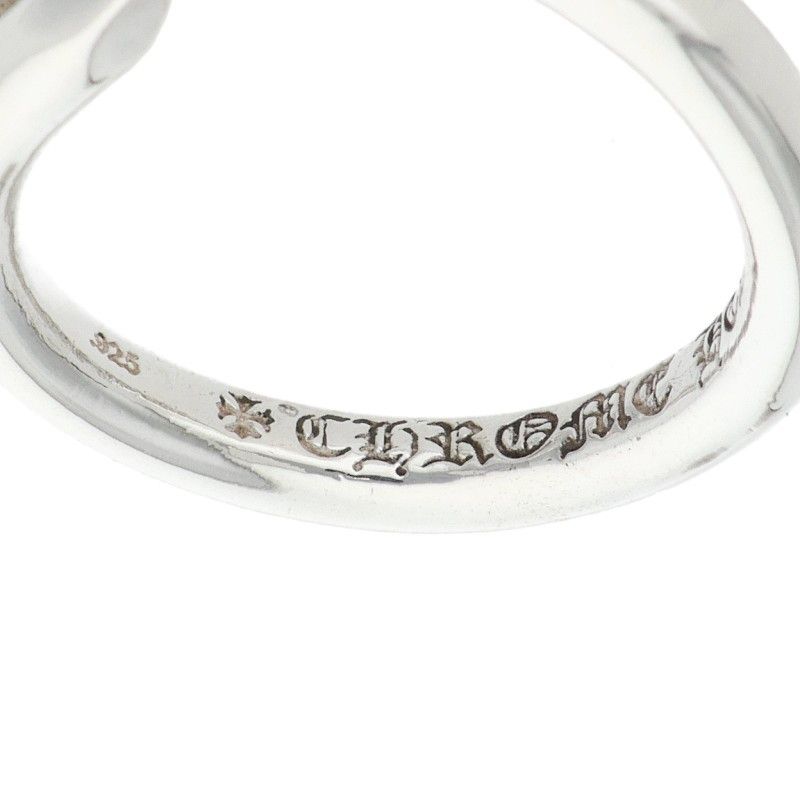Chrome Hearts Nail Crsball Cross Ball Silver Ring — view 3