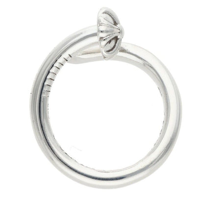 Chrome Hearts Nail Crsball Cross Ball Silver Ring — view 5