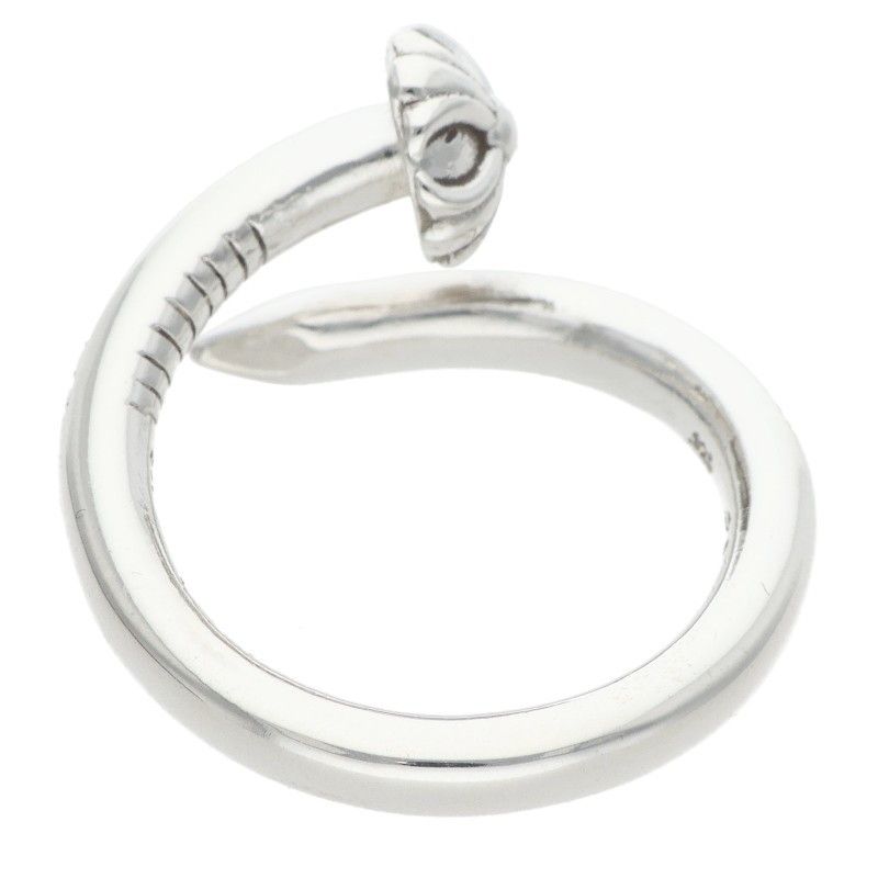 Chrome Hearts Nail Crsball Cross Ball Silver Ring — view 2
