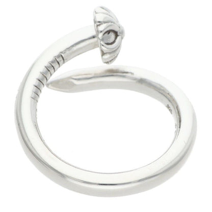 Chrome Hearts Nail Crsball Cross Ball Silver Ring — view 2