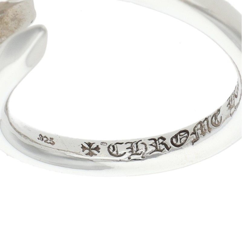 Chrome Hearts Nail Crsball Cross Ball Silver Ring — view 3