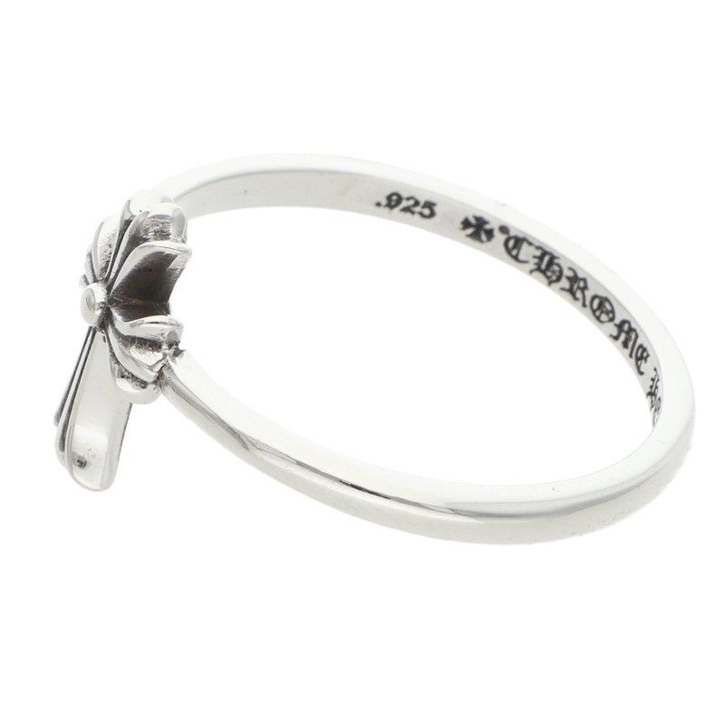 Chrome Hearts Bubblgm CH Bubblegum CH Cross Silver Ring — view 5