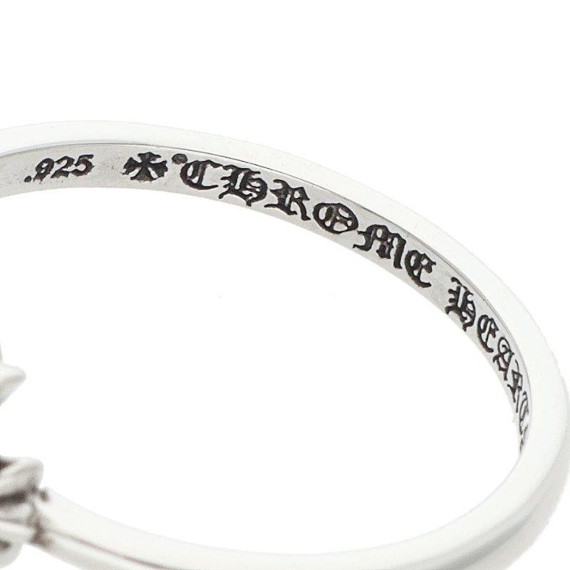 Chrome Hearts Bubblgm CH Bubblegum CH Cross Silver Ring — view 3