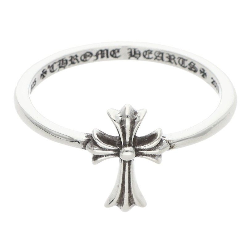 Chrome Hearts Bubblgm CH Bubblegum CH Cross Silver Ring