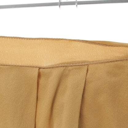 Prada Vintage Silk Pleated Wrap Skirt Beige Brown 40 — view 3