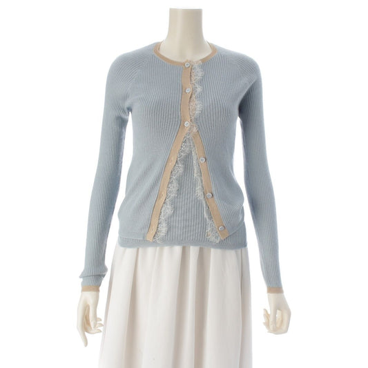 Dior Hiver Galliano Era Cashmere Silk Lace Decoration Knit Nosleeve