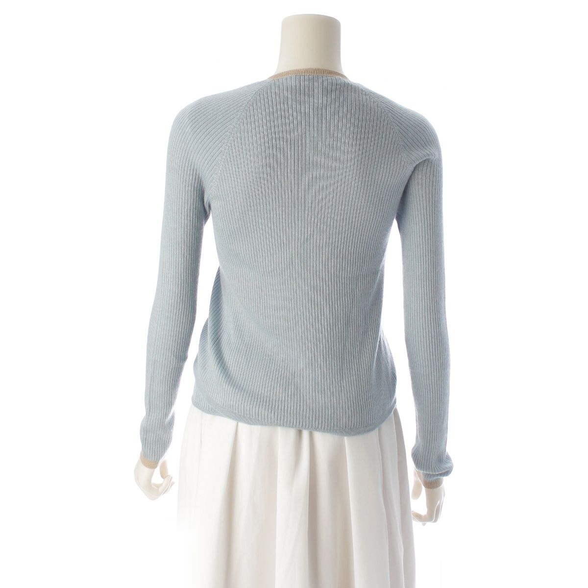 Dior Hiver Galliano Era Cashmere Silk Lace Decoration Knit Nosleeve — view 4