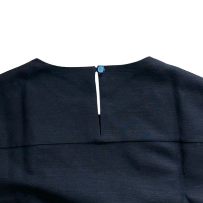 Hermes Short Sleeve Top Shirt Top Silk Wool Black High Quality Daily Practical — view 8