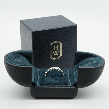 Harry Winston Round Cut Prong Set Ring Cut Set Classic Diamond Band — view 5