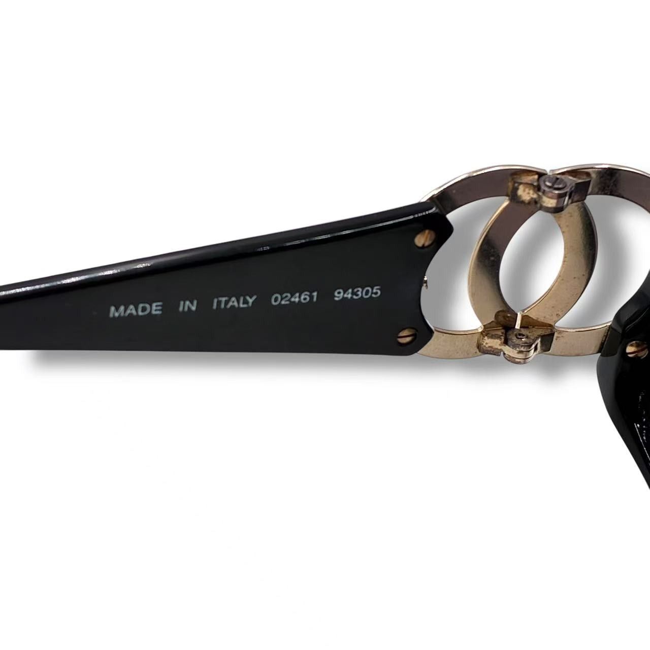 Chanel Sunglasses CC Logo Log Black Eyewear — view 5