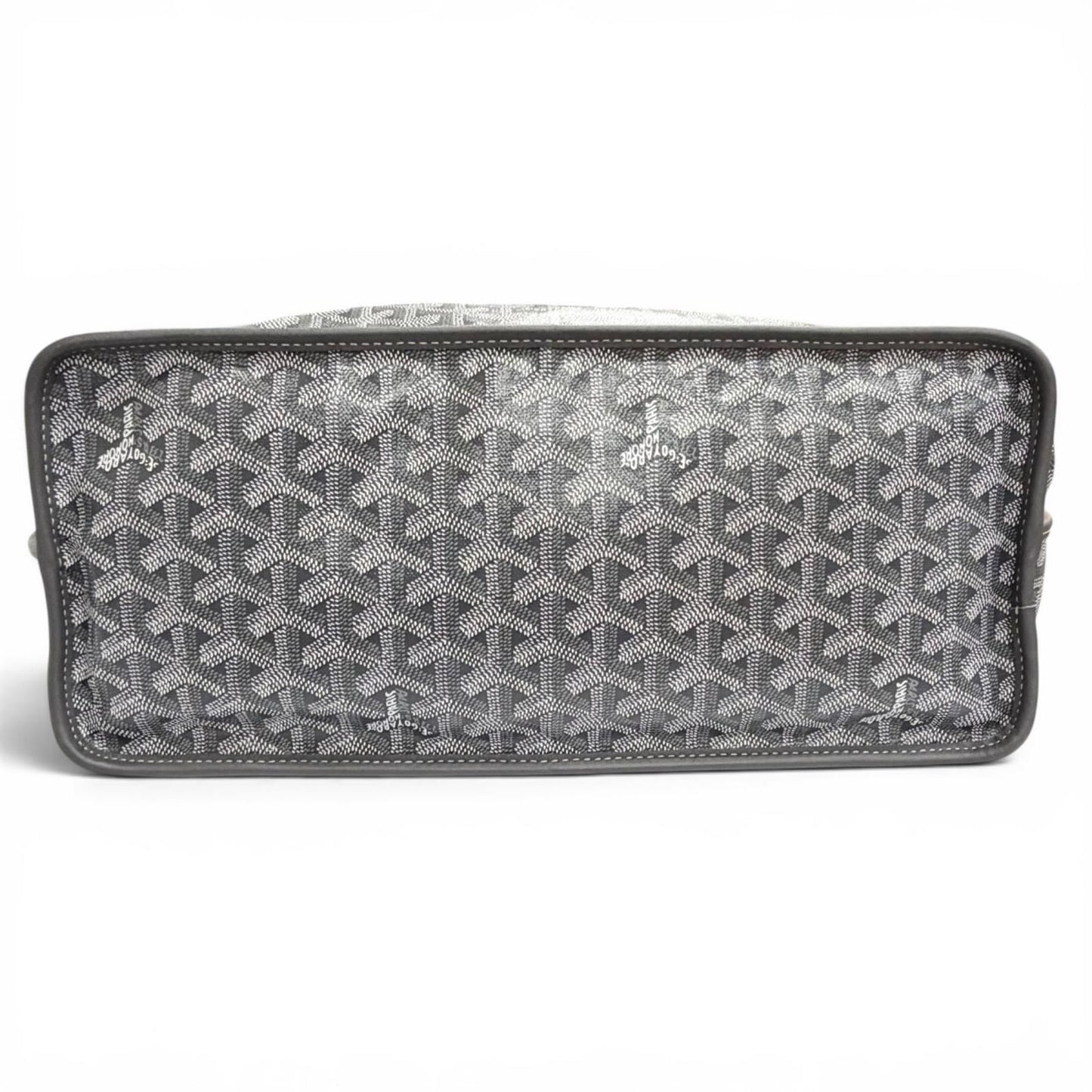 Goyard Anjou PM Tote Bag in Canvas Leather Gray French — view 6