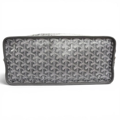 Goyard Anjou PM Tote Bag in Canvas Leather Gray French — view 6