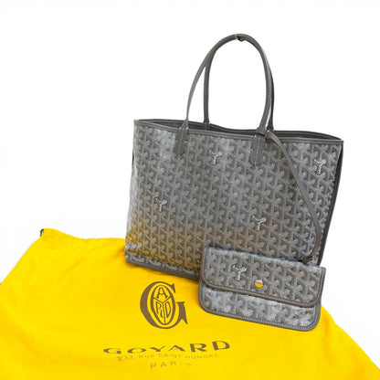 Goyard Anjou PM Tote Bag in Canvas Leather Gray French — view 2