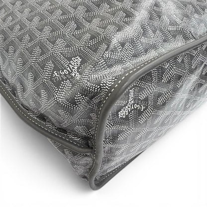 Goyard Anjou PM Tote Bag in Canvas Leather Gray French — view 7