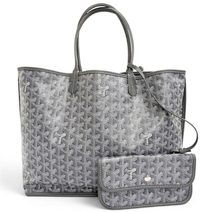 Goyard Anjou PM Tote Bag in Canvas Leather Gray French