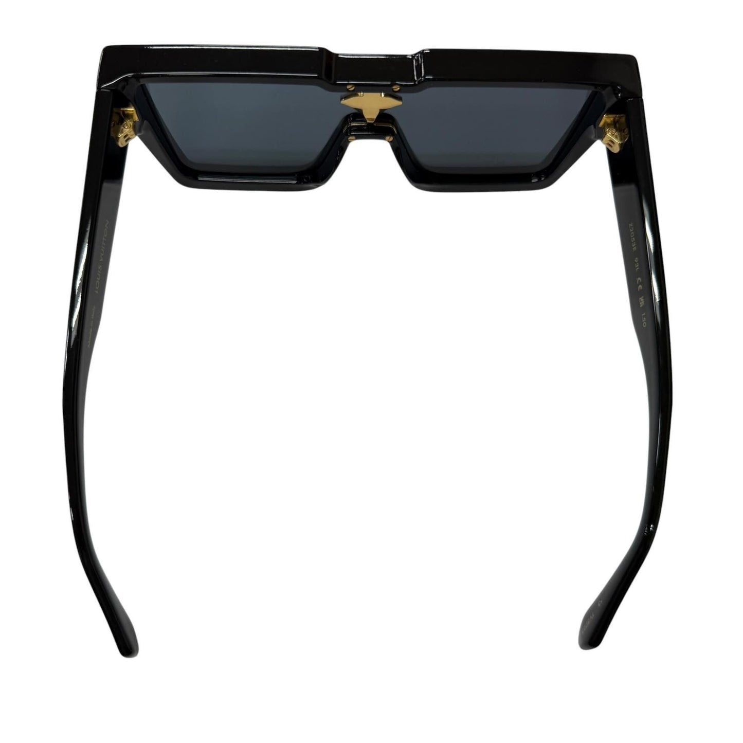 Louis Vuitton Cyclone S Square Sunglasses Black Blue Lens 150 Eyewear — view 6