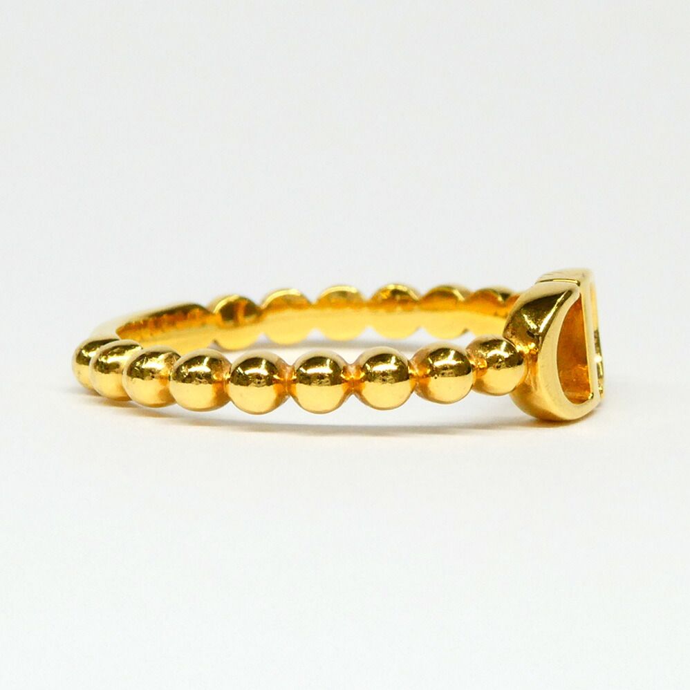 Dior CD Logo Ring L Metal Gold — view 3
