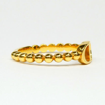 Dior CD Logo Ring L Metal Gold — view 3