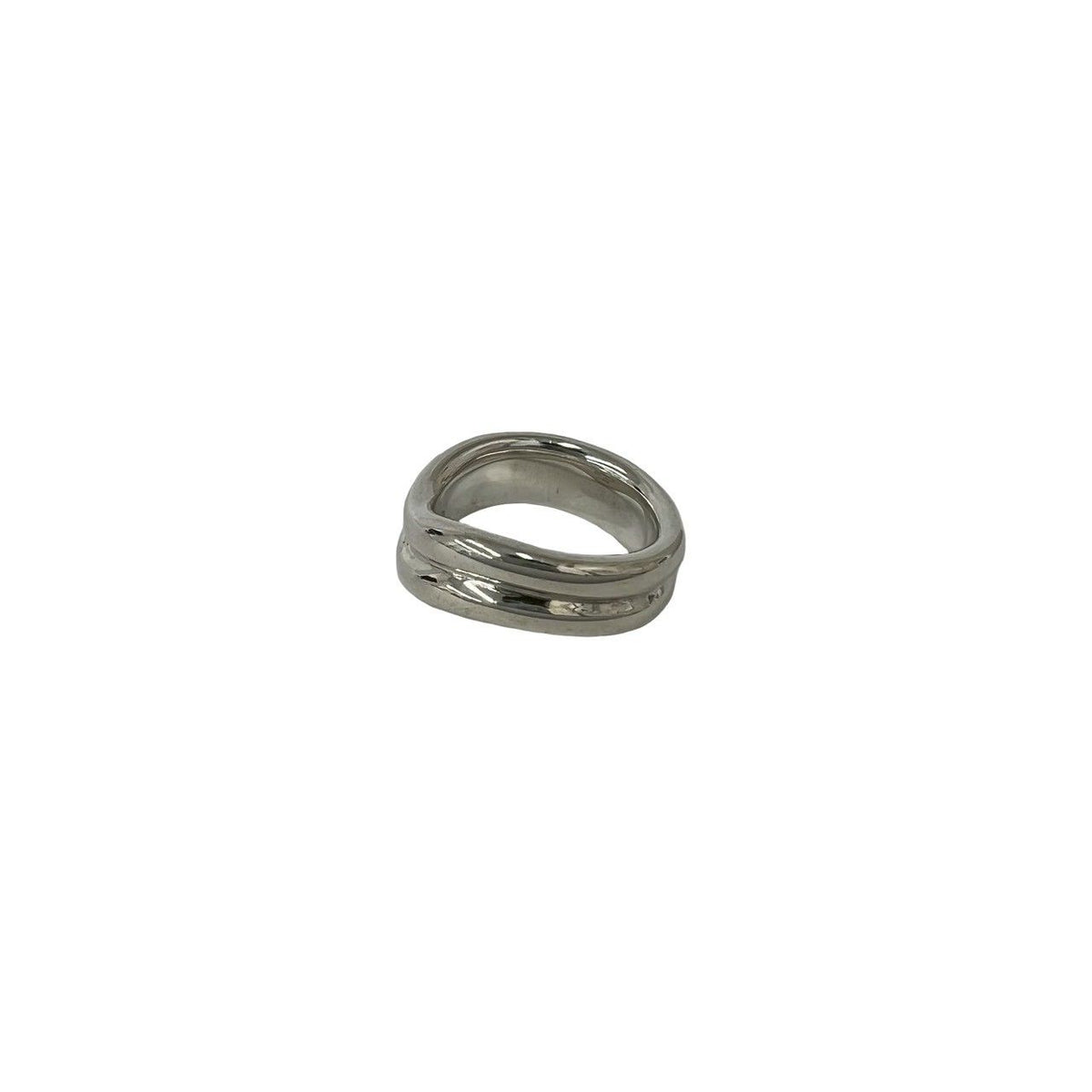 Tiffany & Co Vintage Double Curved Ring 925 Sterling Silver — view 5