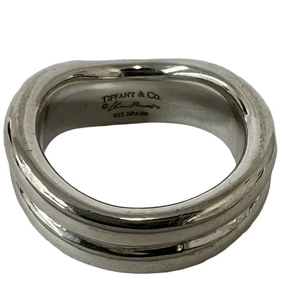 Tiffany & Co Vintage Double Curved Ring 925 Sterling Silver — view 3
