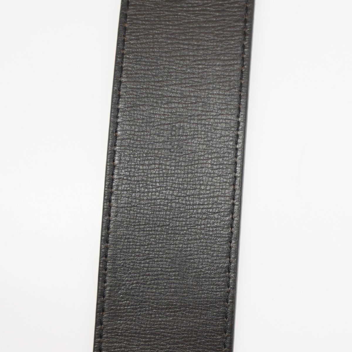 Louis Vuitton Belt Ceinture LV Initial 80 Brown Gold Leather — view 6