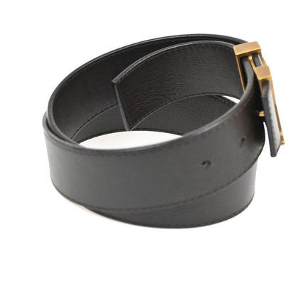 Louis Vuitton Belt Ceinture LV Initial 80 Brown Gold Leather — view 4