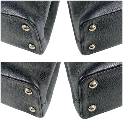 Louis Vuitton Capucines MM Handbag Top Handle Bag Black Noir Taurillon — view 6